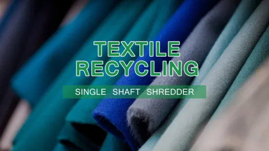 Factory Recycling Equipment Wood Plastic Fabric Single Shaft Shredder Machine