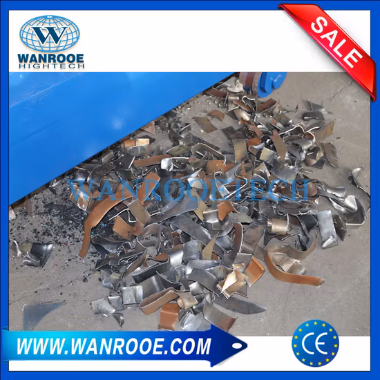 Double Shaft Waste Cardboard Paper Tire Rubber Metal Scrap Wood Lump Barrels Drums Pipe and Plastic Shredder for Recycling Machine