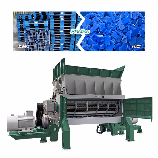 Factory Recycling Equipment Wood Plastic Fabric Single Shaft Shredder Machine